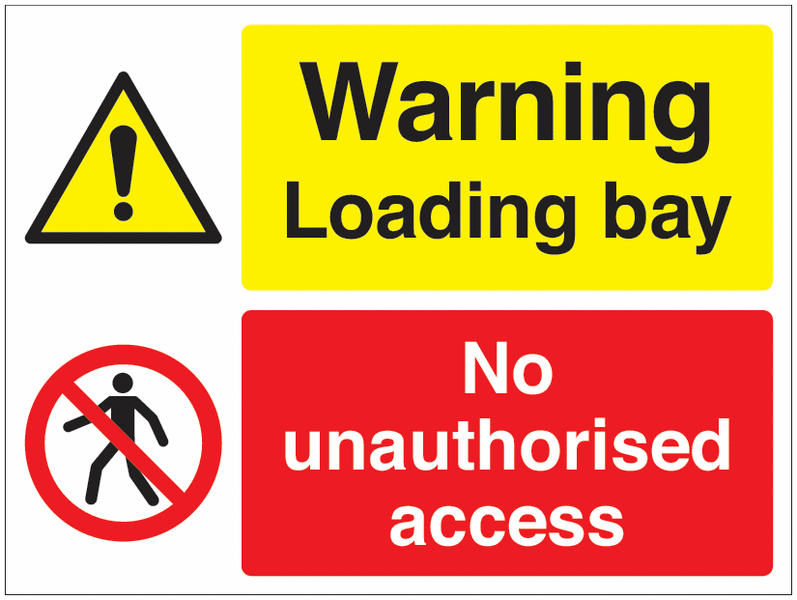 Warning Loading Bay No Access - Car Park Signs
