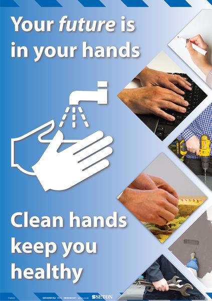Clean Hands Keep You Healthy Poster