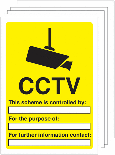 6-Pack CCTV This Scheme Is Controlled By Write On Signs