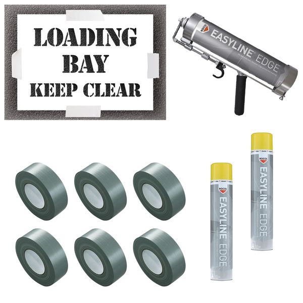 Loading Bay Keep Clear Stencil Kit