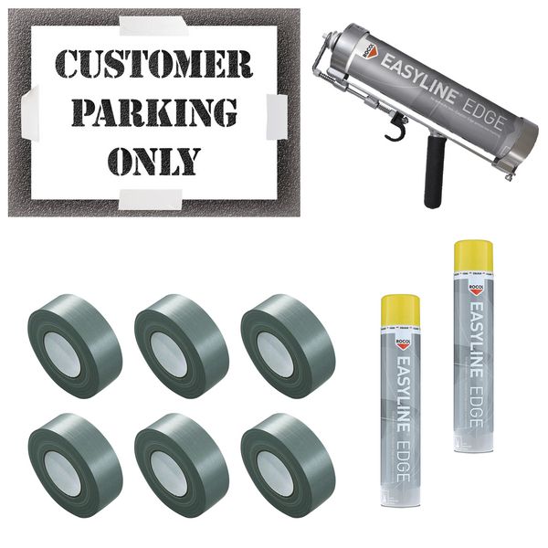 Customer Parking Only Stencil Kit