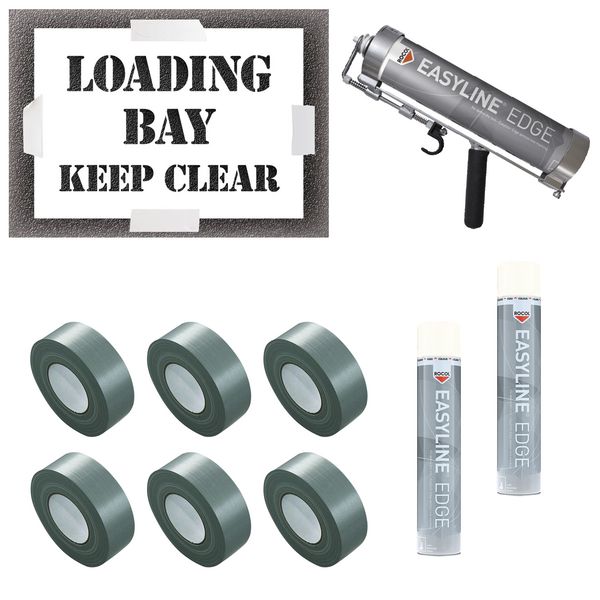 Loading Bay Keep Clear Stencil Kit