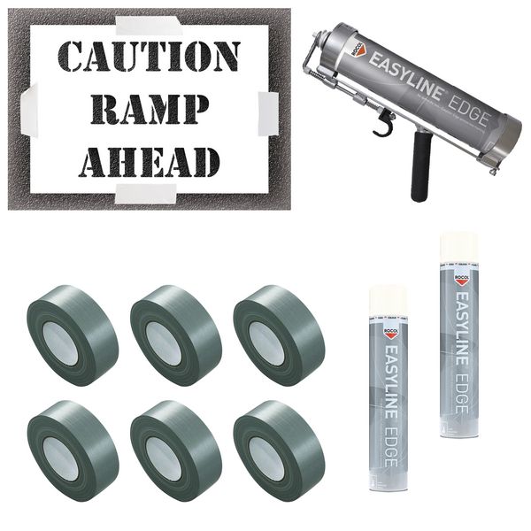 Caution Ramp Stencil Kit