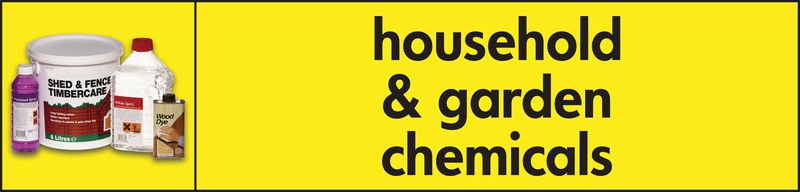 Household & Garden Chemicals WRAP Recycling Pictorial Signs