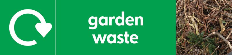 Garden Waste - WRAP Household Organic Waste Pictorial Signs