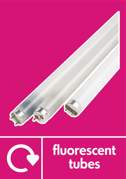 Fluorescent Tubes - WRAP Photographic Recycling Signs
