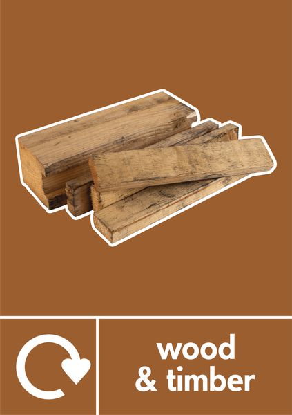 Wood & Timber - WRAP Photographic Recycling Signs