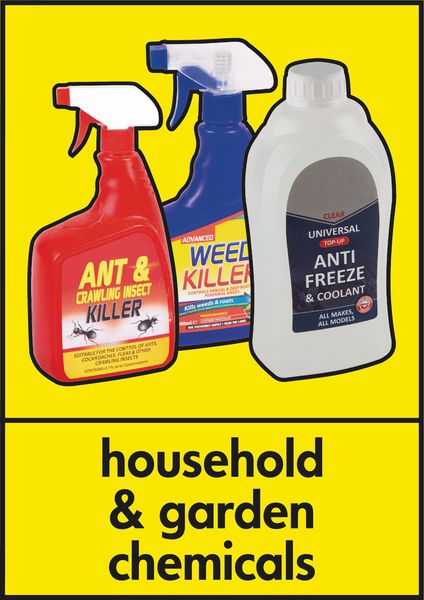 Household & Garden Chemicals - WRAP Photographic Recycling Signs