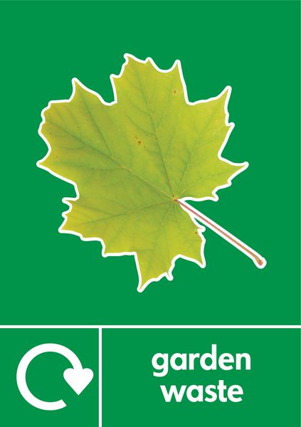 Garden Waste - WRAP Photographic Recycling Signs