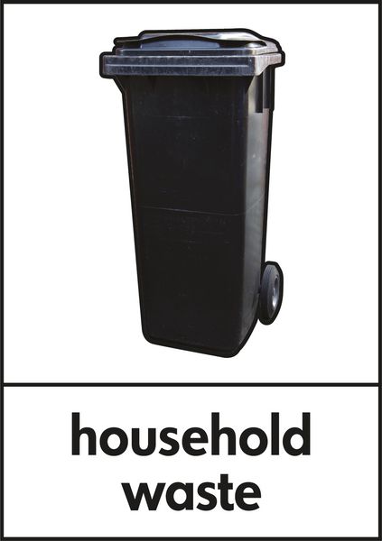 Household Waste - WRAP Photographic Recycling Signs