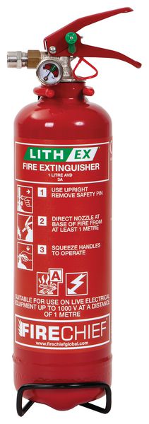 FireChief 1 Litre Lith-Ex Fire Extinguisher