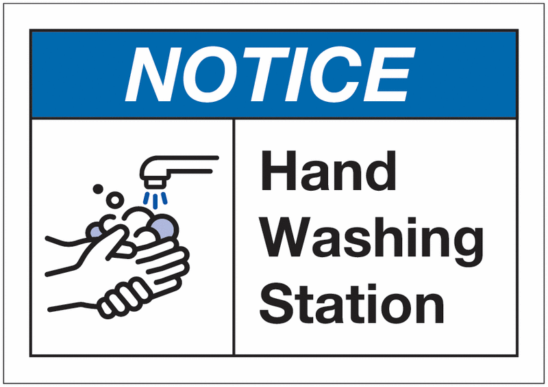 Notice: Hand Washing Station Sign