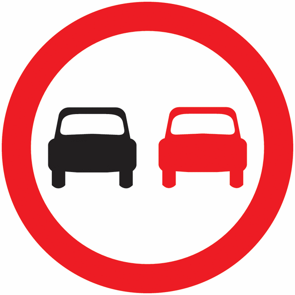 Traffic Signs - No Overtaking