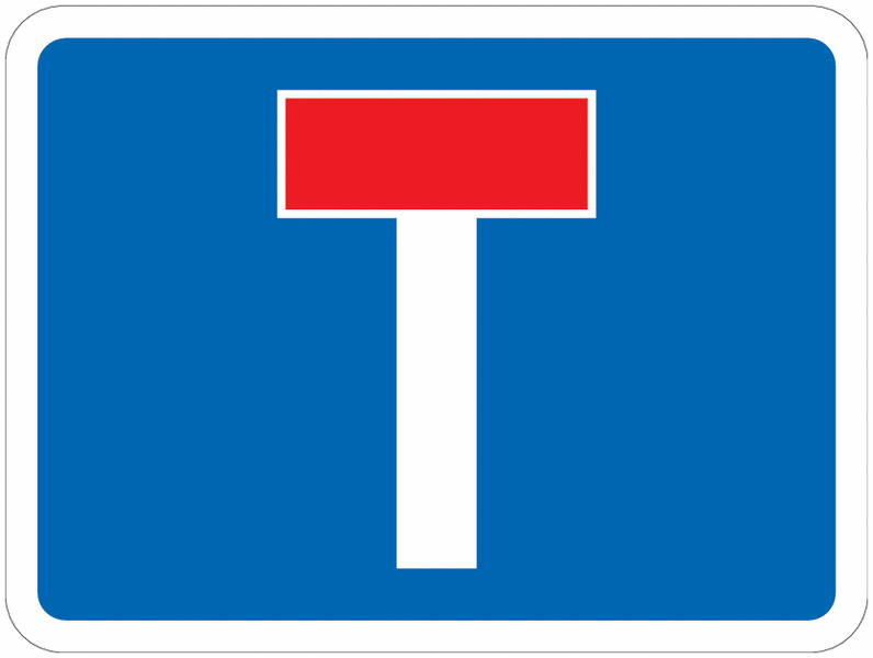 Road Traffic Signs - Dead End