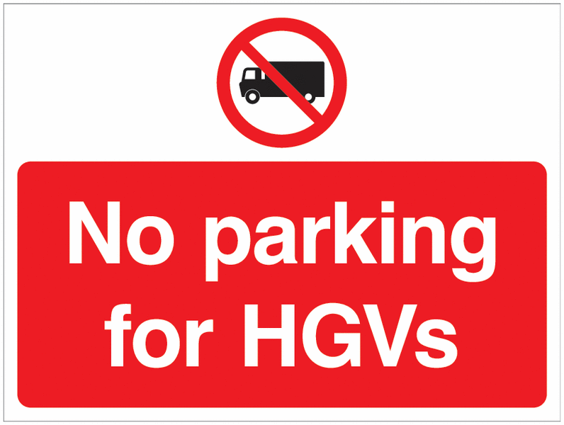 Road Traffic Signs - No HGV Parking