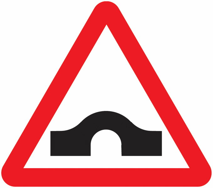 Traffic Signs - Hump Bridge Ahead