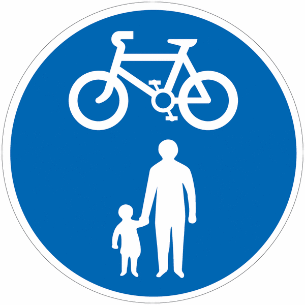 Road Traffic Signs - Cyclists and Pedestrians Only