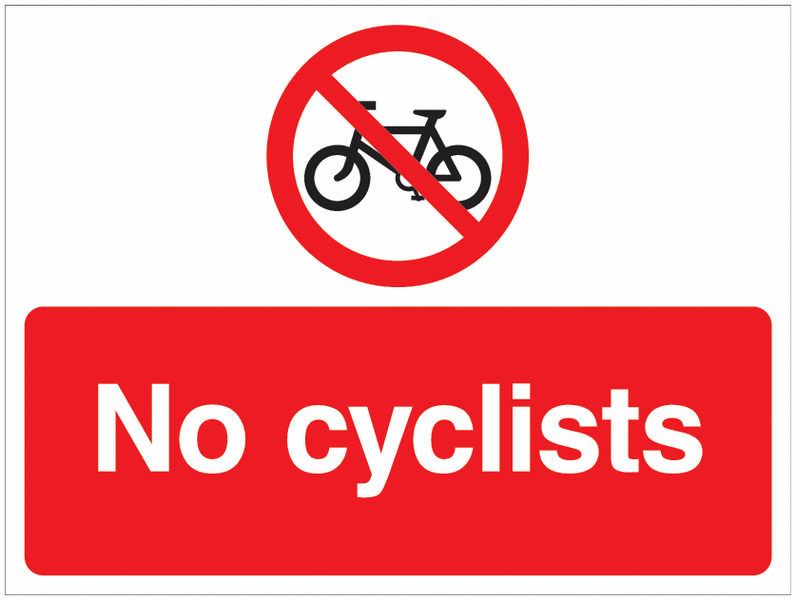 Road Traffic Signs - No Cyclists (Symbol)