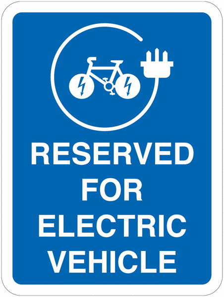 Road Traffic Signs - Reserved for Electric Bike