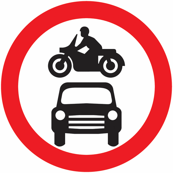 Road Traffic Signs - No Vehicles