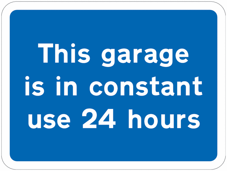 Road Traffic Signs - Garage Used 24-Hours