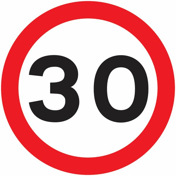 Traffic Signs - 30 MPH