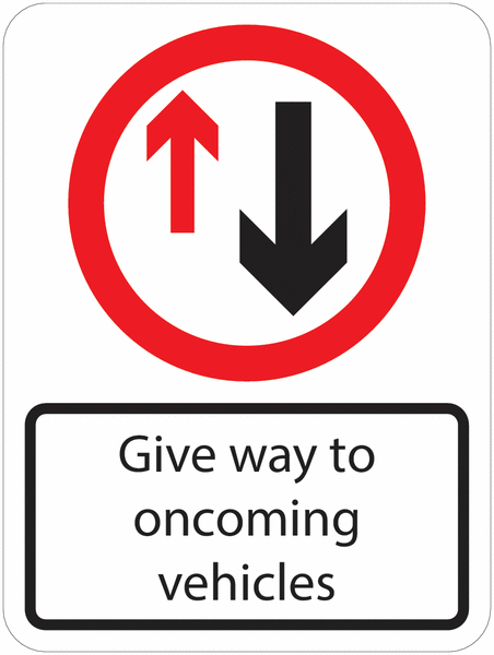 Traffic Signs - Give Way to Oncoming Vehicles