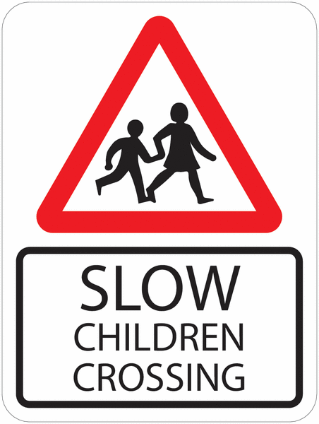 Traffic Signs - Slow Children Crossing