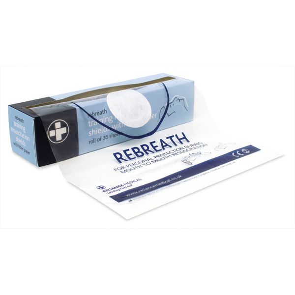 Rebreath Training CPR Face Shield with Filter Papers