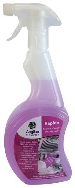 Rapide Ready To Use Degreaser And Sanitiser Spray 750ml