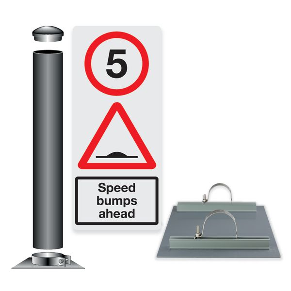 Traffic Speed Sign & Post Kit