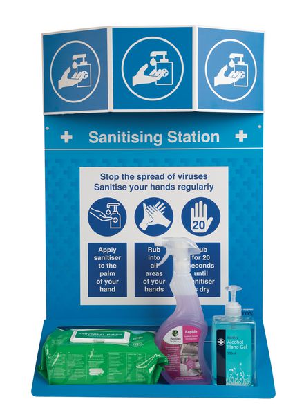 Surface and Hand Sanitising Stations