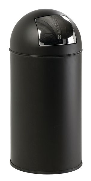 Stainless Steel Push Bin With Liner - 40L
