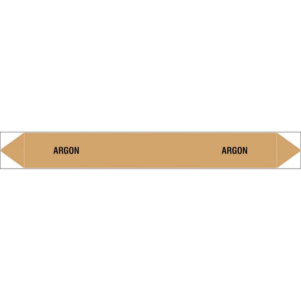 British Standard Single Pipe Marker- Argon