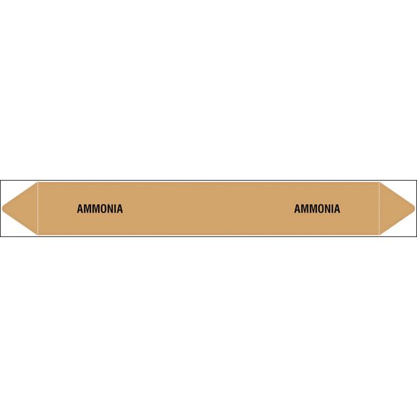 British Standard Single Pipe Marker- Ammonia