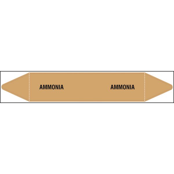 British Standard Single Pipe Marker- Ammonia