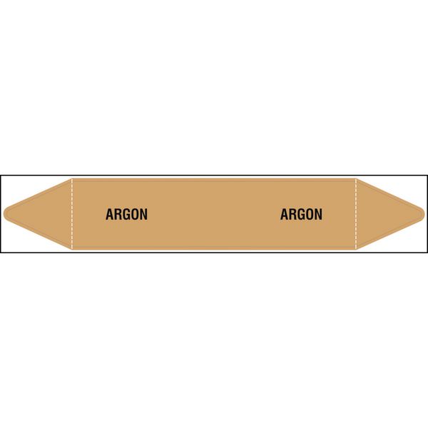 British Standard Single Pipe Marker- Argon