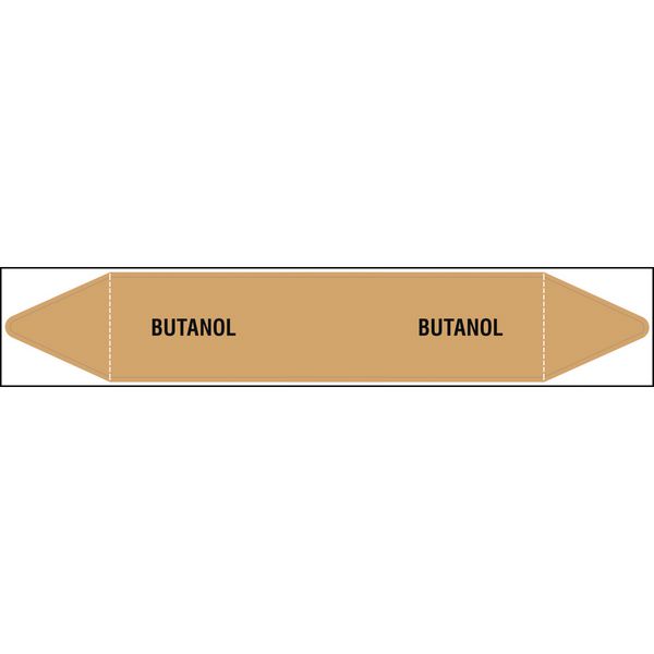 British Standard Single Pipe Marker- Butanol