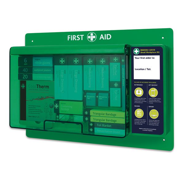 Small Deluxe First Aid Wall Station