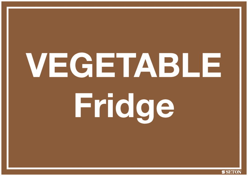 Vegetable Fridge Sign