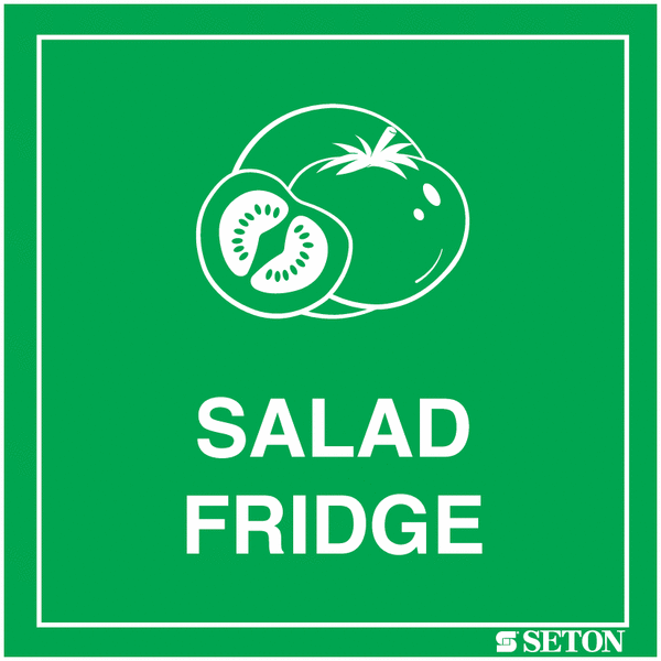 Salad Fridge Sign (With Symbol)