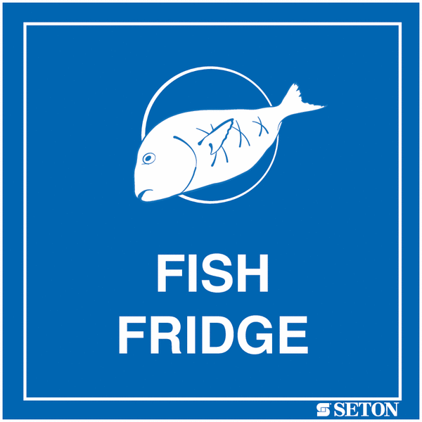 Fish Fridge Sign (With Symbol)
