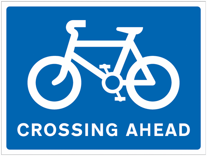 Cycle Crossing Ahead Sign
