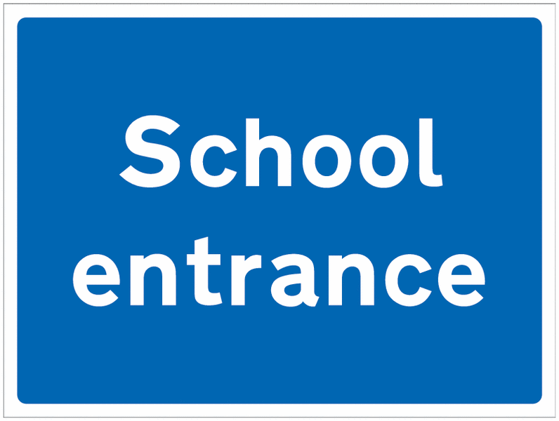 School Entrance Sign for Car Parks