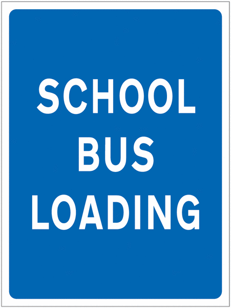 School Bus Loading Sign (for Car Parks)