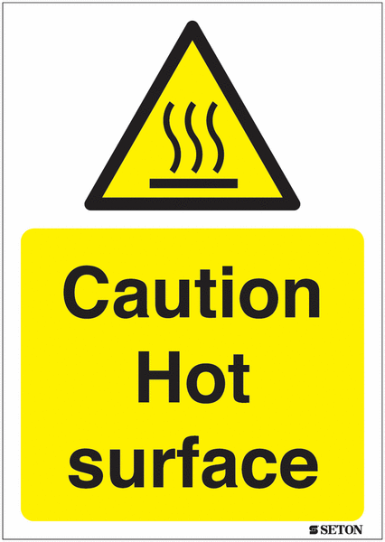 Caution - Hot Surface Sign
