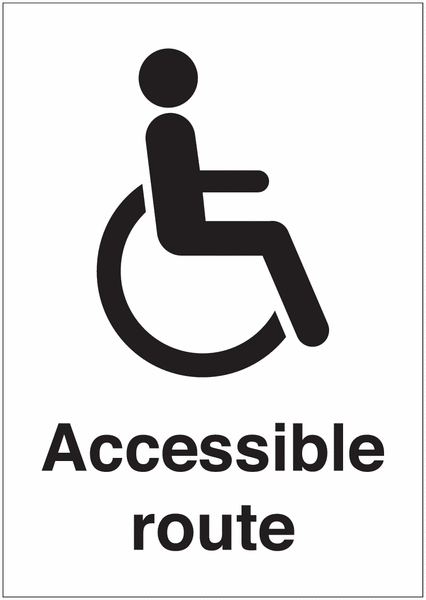 Accessible Route Signs