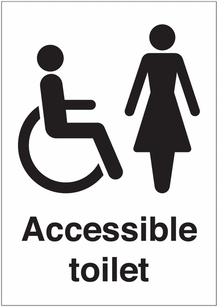 Accessible Female Toilet Sign