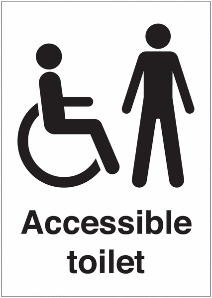 Accessible Male Toilet Sign