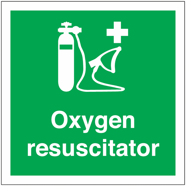 Oxygen Resuscitator Sign
